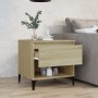 Mesa auxiliar madera contrachapada roble Sonoma 50x46x50 cm en Mesas auxiliares | Comprar online en Foru.es