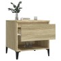 Mesa auxiliar madera contrachapada roble Sonoma 50x46x50 cm en Mesas auxiliares | Comprar online en Foru.es