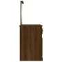 Spiegel-Schminktisch aus braunem Eichensperrholz, 90 x 50 x 132,5 cm von vidaXL, Schlafzimmerkommoden - Ref: Foro24-816767, P...