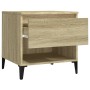 Mesas auxiliares 2 uds madera roble Sonoma 50x46x50 cm en Mesas auxiliares | Comprar online en Foru.es