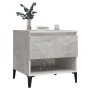 Mesa auxiliar de madera contrachapada gris hormigón 50x46x50 cm en Mesas auxiliares | Comprar online en Foru.es