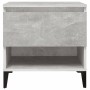 Mesa auxiliar de madera contrachapada gris hormigón 50x46x50 cm en Mesas auxiliares | Comprar online en Foru.es