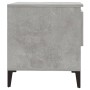Mesa auxiliar de madera contrachapada gris hormigón 50x46x50 cm en Mesas auxiliares | Comprar online en Foru.es
