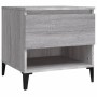 Mesa auxiliar de madera contrachapada gris Sonoma 50x46x50 cm en Mesas auxiliares | Comprar online en Foru.es