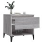 Mesa auxiliar de madera contrachapada gris Sonoma 50x46x50 cm en Mesas auxiliares | Comprar online en Foru.es