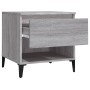 Mesa auxiliar de madera contrachapada gris Sonoma 50x46x50 cm en Mesas auxiliares | Comprar online en Foru.es