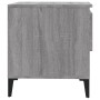 Mesa auxiliar de madera contrachapada gris Sonoma 50x46x50 cm en Mesas auxiliares | Comprar online en Foru.es