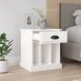 Mesitas de noche 2 unidades blanco brillante 43x36x50 cm de vidaXL, Mesitas de noche - Ref: Foro24-816349, Precio: 75,12 €, D...