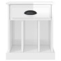 Mesitas de noche 2 unidades blanco brillante 43x36x50 cm de vidaXL, Mesitas de noche - Ref: Foro24-816349, Precio: 75,12 €, D...