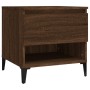 Mesa auxiliar madera contrachapada roble marrón 50x46x50 cm en Mesas auxiliares | Comprar online en Foru.es