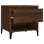 Mesa auxiliar madera contrachapada roble marrón 50x46x50 cm en Mesas auxiliares | Comprar online en Foru.es