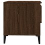 Mesa auxiliar madera contrachapada roble marrón 50x46x50 cm en Mesas auxiliares | Comprar online en Foru.es
