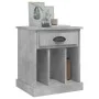 Mesita de noche gris hormigón 43x36x50 cm de vidaXL, Mesitas de noche - Ref: Foro24-816352, Precio: 35,67 €, Descuento: %
