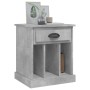 Mesita de noche gris hormigón 43x36x50 cm de vidaXL, Mesitas de noche - Ref: Foro24-816352, Precio: 36,00 €, Descuento: %
