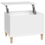 Mesa de centro madera contrachapada blanco 60x44,5x45 cm en Mesas de centro | Comprar online en Foru.es