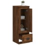 Aparador alto madera contrachapada roble marrón 36x35,5x103,5cm de vidaXL, Aparadores - Ref: Foro24-816311, Precio: 74,37 €, ...