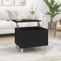 Mesa de centro madera contrachapada negro 60x44,5x45 cm en Mesas de centro | Comprar online en Foru.es