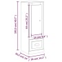 Aparador alto madera contrachapada roble marrón 36x35,5x103,5cm de vidaXL, Aparadores - Ref: Foro24-816311, Precio: 74,37 €, ...