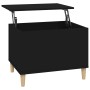Mesa de centro madera contrachapada negro 60x44,5x45 cm en Mesas de centro | Comprar online en Foru.es