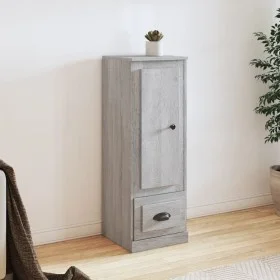Tall Sonoma gray plywood sideboard 36x35.5x103.5 cm by vidaXL, Sideboards - Ref: Foro24-816310, Price: 81,86 €, Discount: %