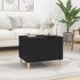 Mesa de centro madera contrachapada negro 60x44,5x45 cm en Mesas de centro | Comprar online en Foru.es