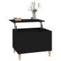 Mesa de centro madera contrachapada negro 60x44,5x45 cm en Mesas de centro | Comprar online en Foru.es