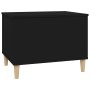 Mesa de centro madera contrachapada negro 60x44,5x45 cm en Mesas de centro | Comprar online en Foru.es