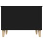 Mesa de centro madera contrachapada negro 60x44,5x45 cm en Mesas de centro | Comprar online en Foru.es