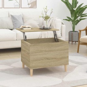 Mesa de centro madera contrachapada roble Sonoma 60x44,5x45 cm en Mesas de centro | Comprar online en Foru.es