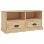 Mueble para TV madera contrachapada roble Sonoma 93x35,5x45 cm de vidaXL, Muebles TV - Ref: Foro24-816467, Precio: 60,38 €, D...