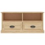 Mueble para TV madera contrachapada roble Sonoma 93x35,5x45 cm de vidaXL, Muebles TV - Ref: Foro24-816467, Precio: 60,38 €, D...