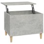 Mesa de centro madera contrachapada gris hormigón 60x44,5x45 cm en Mesas de centro | Comprar online en Foru.es