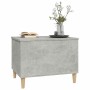 Mesa de centro madera contrachapada gris hormigón 60x44,5x45 cm en Mesas de centro | Comprar online en Foru.es