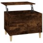 Mesa de centro madera contrachapada roble ahumado 60x44,5x45 cm en Mesas de centro | Comprar online en Foru.es