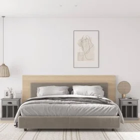Mesitas de noche 2 unidades gris Sonoma 43x36x50 cm de vidaXL, Mesitas de noche - Ref: Foro24-816357, Precio: 59,62 €, Descue...