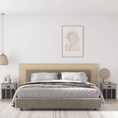 Mesitas de noche 2 unidades gris Sonoma 43x36x50 cm de vidaXL, Mesitas de noche - Ref: Foro24-816357, Precio: 66,86 €, Descue...