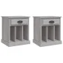 Mesitas de noche 2 unidades gris Sonoma 43x36x50 cm de vidaXL, Mesitas de noche - Ref: Foro24-816357, Precio: 59,62 €, Descue...