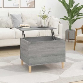 Mesa de centro madera contrachapada gris Sonoma 60x44,5x45 cm en Mesas de centro | Comprar online en Foru.es