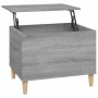Mesa de centro madera contrachapada gris Sonoma 60x44,5x45 cm en Mesas de centro | Comprar online en Foru.es