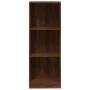 Estantería de 3 niveles contrachapada marrón roble 40x24x109 cm de vidaXL, Librerías y estanterías - Ref: Foro24-819256, Prec...