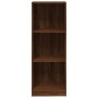 Estantería de 3 niveles contrachapada marrón roble 40x24x109 cm de vidaXL, Librerías y estanterías - Ref: Foro24-819256, Prec...