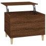 Mesa de centro madera contrachapada roble marrón 60x44,5x45 cm en Mesas de centro | Comprar online en Foru.es