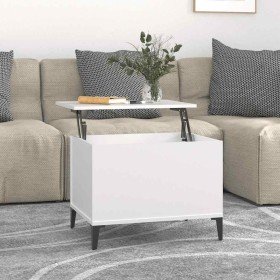 Mesa de centro madera contrachapada blanco 60x44,5x45 cm en Mesas de centro | Comprar online en Foru.es