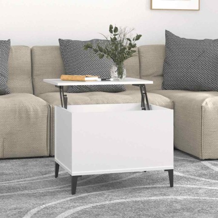 Mesa de centro madera contrachapada blanco 60x44,5x45 cm en Mesas de centro | Comprar online en Foru.es