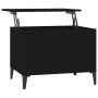 Mesa de centro madera contrachapada negro 60x44,5x45 cm en Mesas de centro | Comprar online en Foru.es