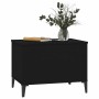 Mesa de centro madera contrachapada negro 60x44,5x45 cm en Mesas de centro | Comprar online en Foru.es