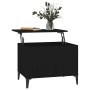 Mesa de centro madera contrachapada negro 60x44,5x45 cm en Mesas de centro | Comprar online en Foru.es