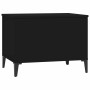 Mesa de centro madera contrachapada negro 60x44,5x45 cm en Mesas de centro | Comprar online en Foru.es