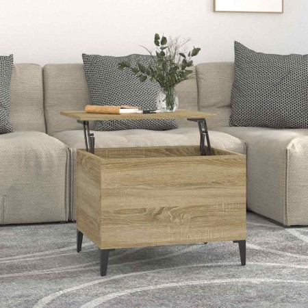 Mesa de centro madera contrachapada roble Sonoma 60x44,5x45 cm en Mesas de centro | Comprar online en Foru.es