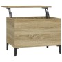 Mesa de centro madera contrachapada roble Sonoma 60x44,5x45 cm en Mesas de centro | Comprar online en Foru.es
